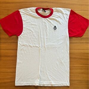 Red and White Graphic Tee